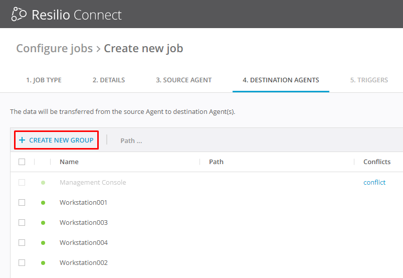 Create New Dest Group