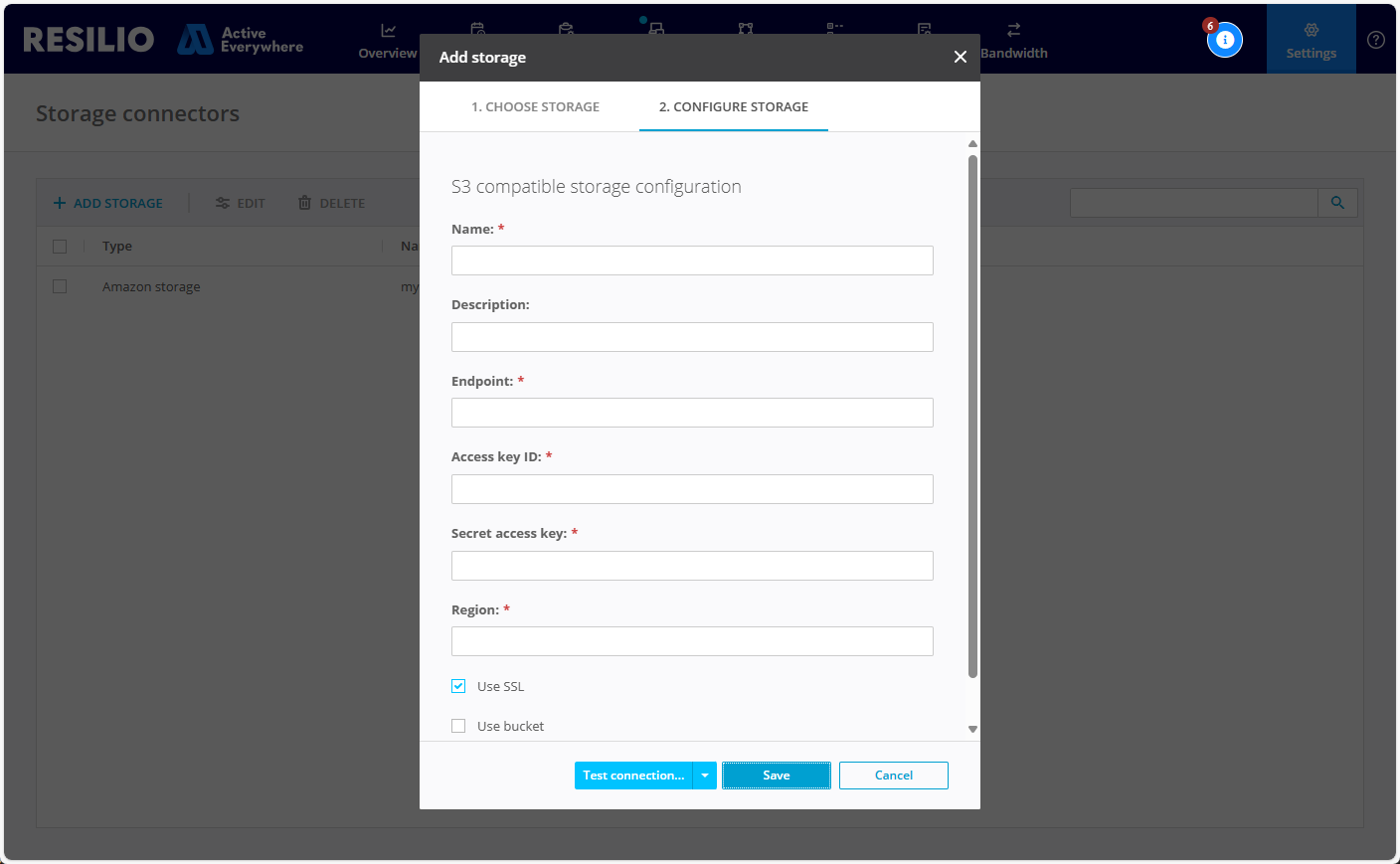 Mc Storage Connectors S3 Compatible