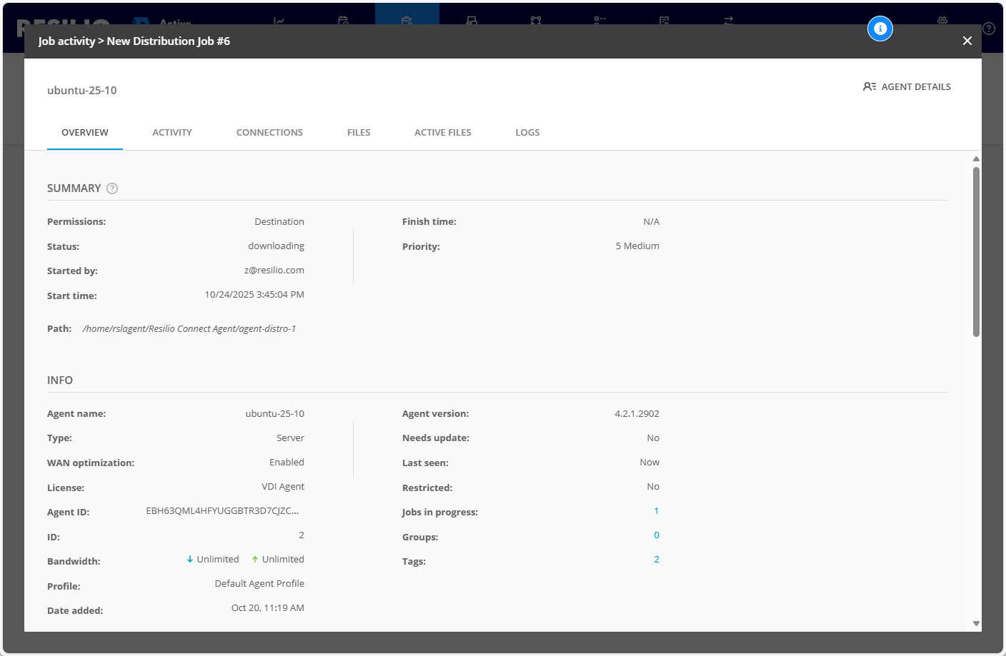 Job Run Agent Overview