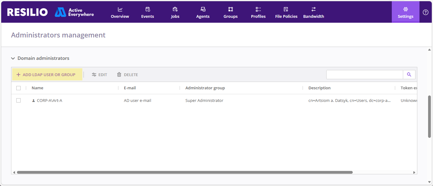 Users Add Domain Admin