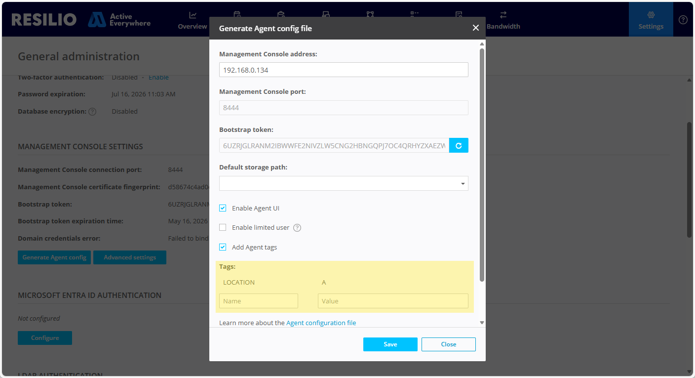 Localized P2p Tags Config File