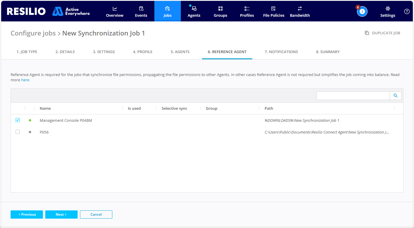 Agents Reference Agent Select Reference