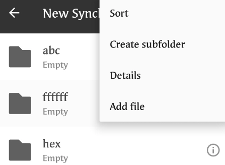 Sync Job Options