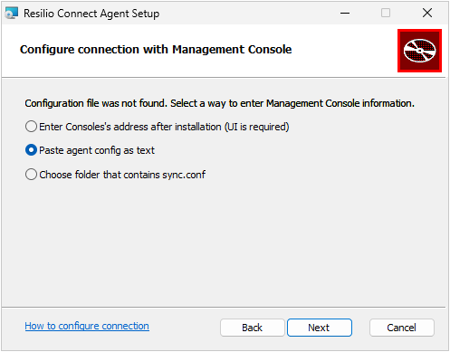 Install Server Agent Config