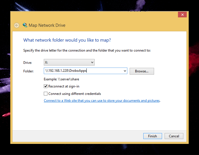 Install Agent Drobo Windows