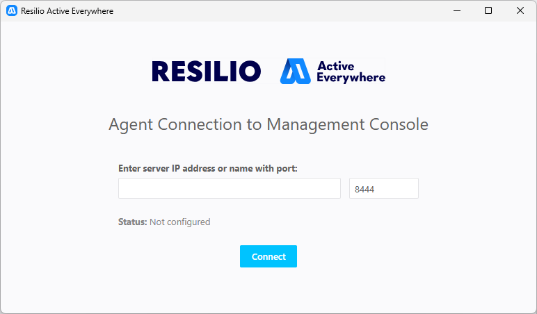 Agent UI Enter Mc Hostname