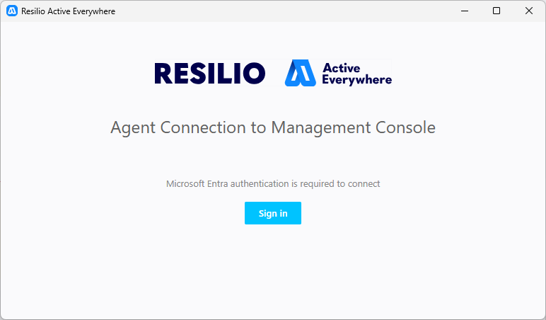 Agent Ui Sign In To Entra
