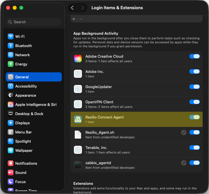 Macos Settings Background Activity