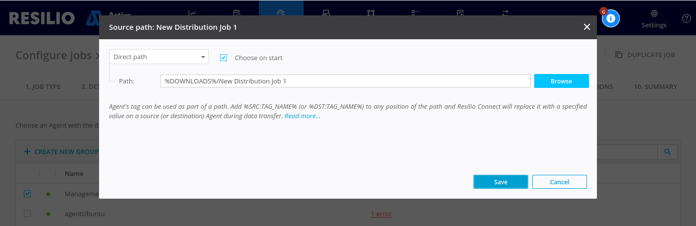 Distribution Source Path