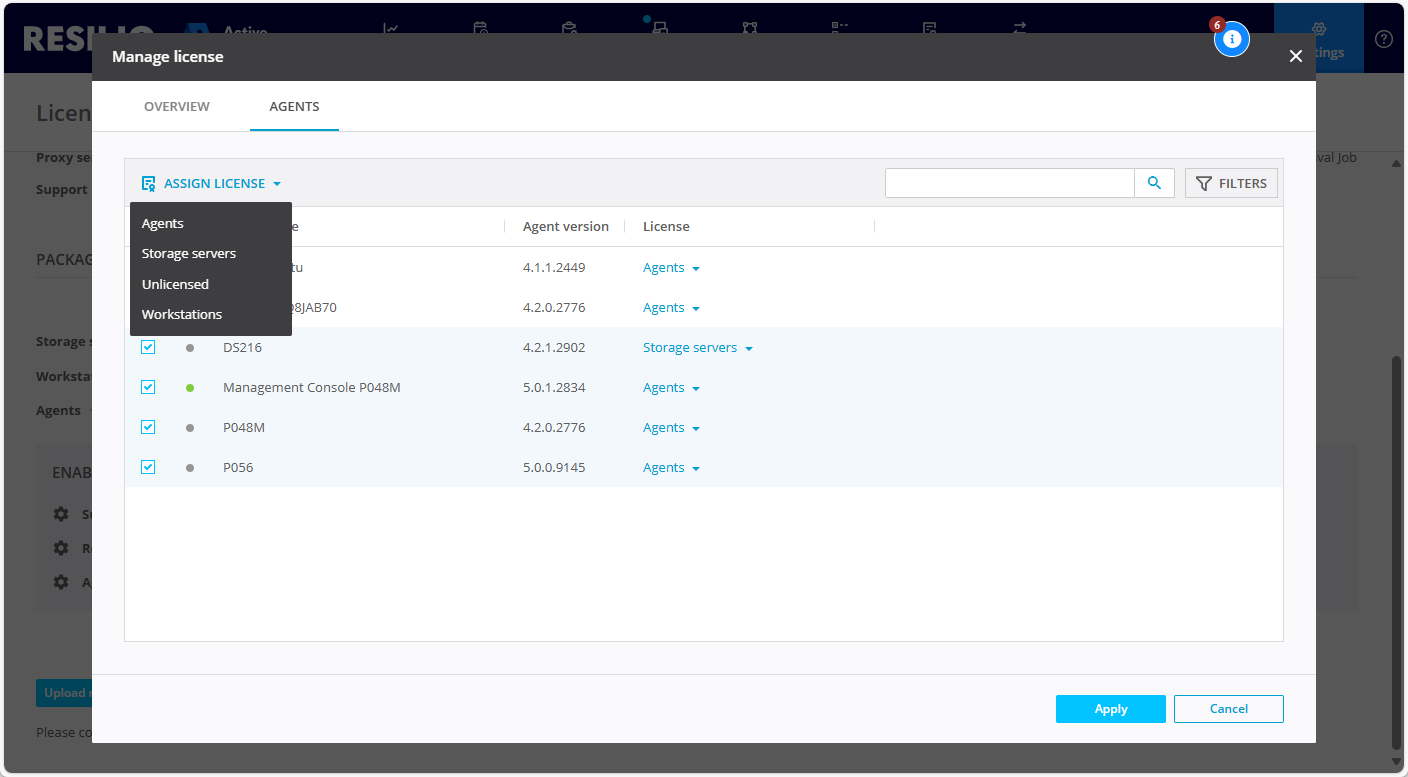 Apply License Change Package Multi
