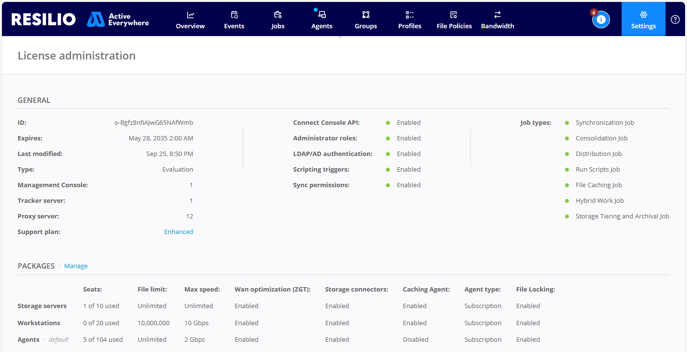 Apply License Licensing View