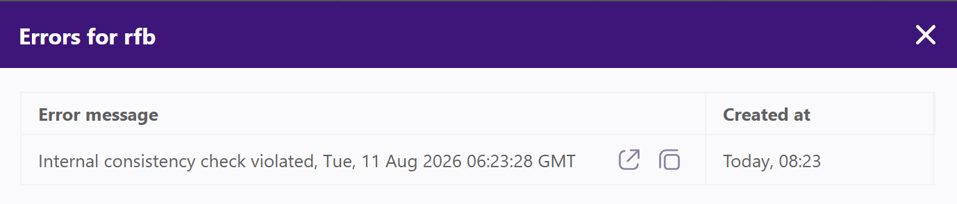 Internal Inconsistency