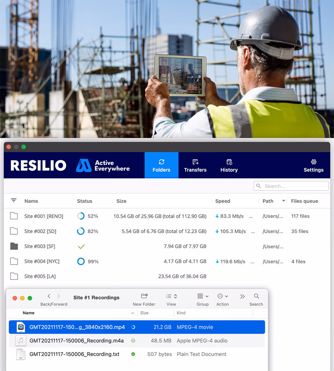 Resilio Active Everywhere delivers predictable, reliable data replication that completes every transfer without loss. Combined with dashboards and granular notifications, it keeps edge operations resilient, scalable, and transparent.