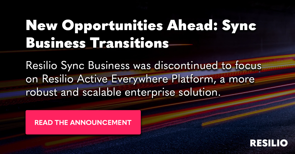 New Opportunities Ahead as Sync Business Transitions