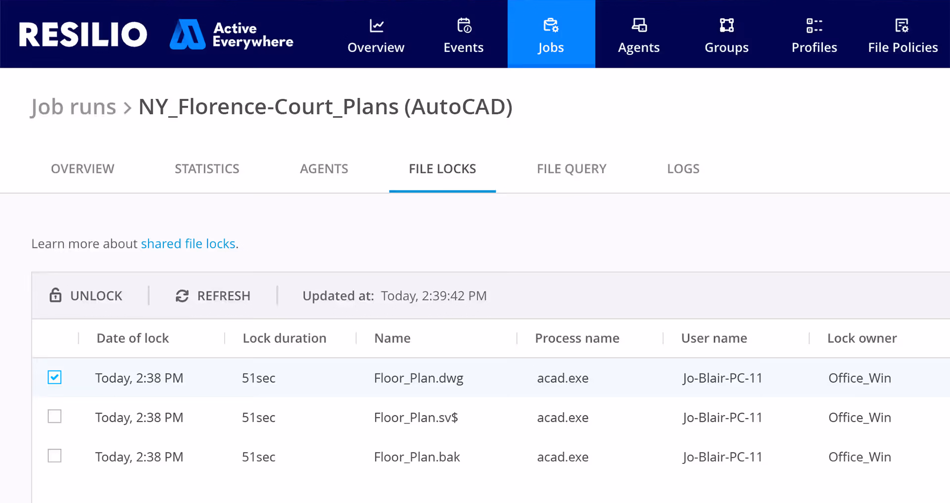 Distributed file locking in Resilio Active Everywhere